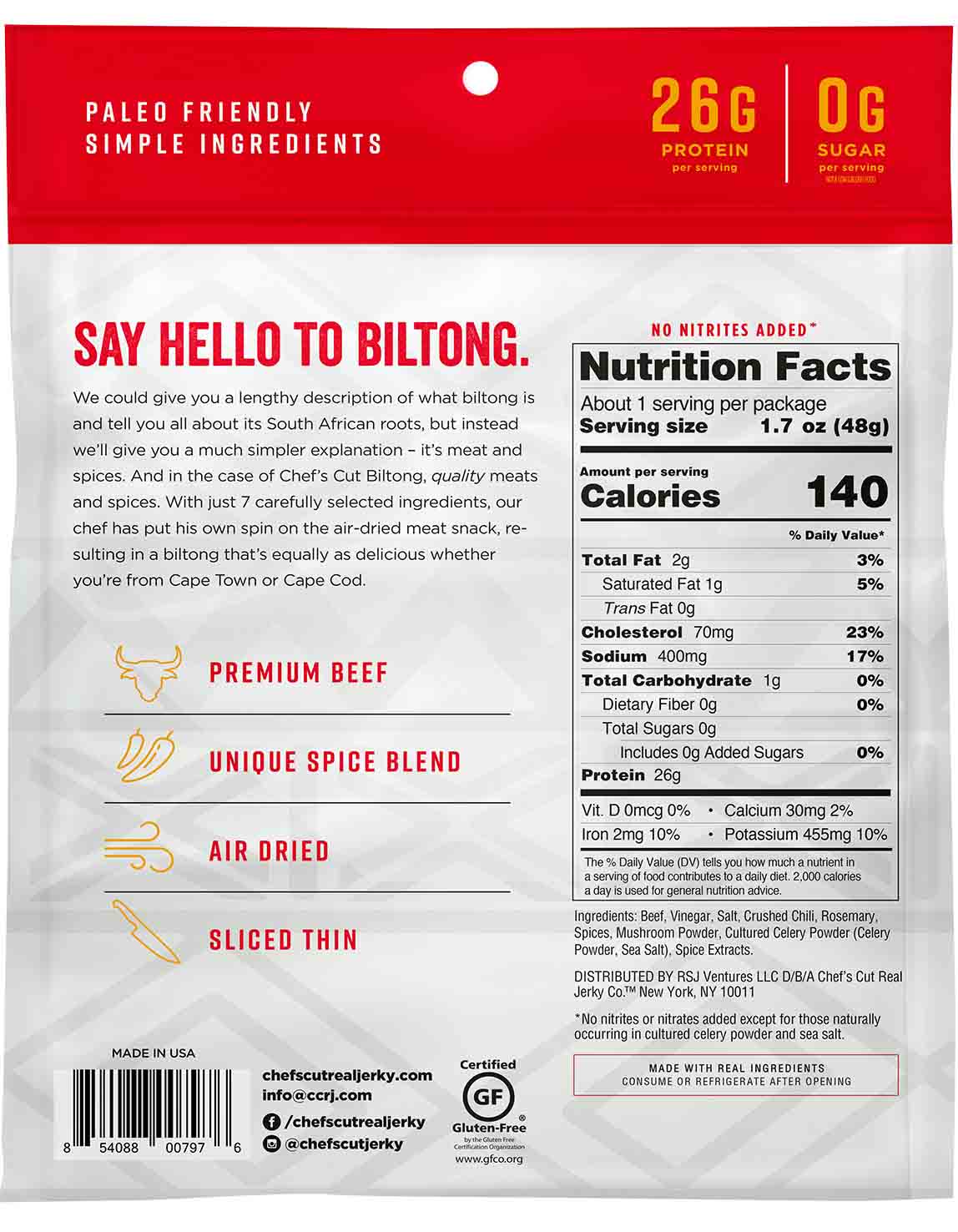 Spicy Chili Biltong