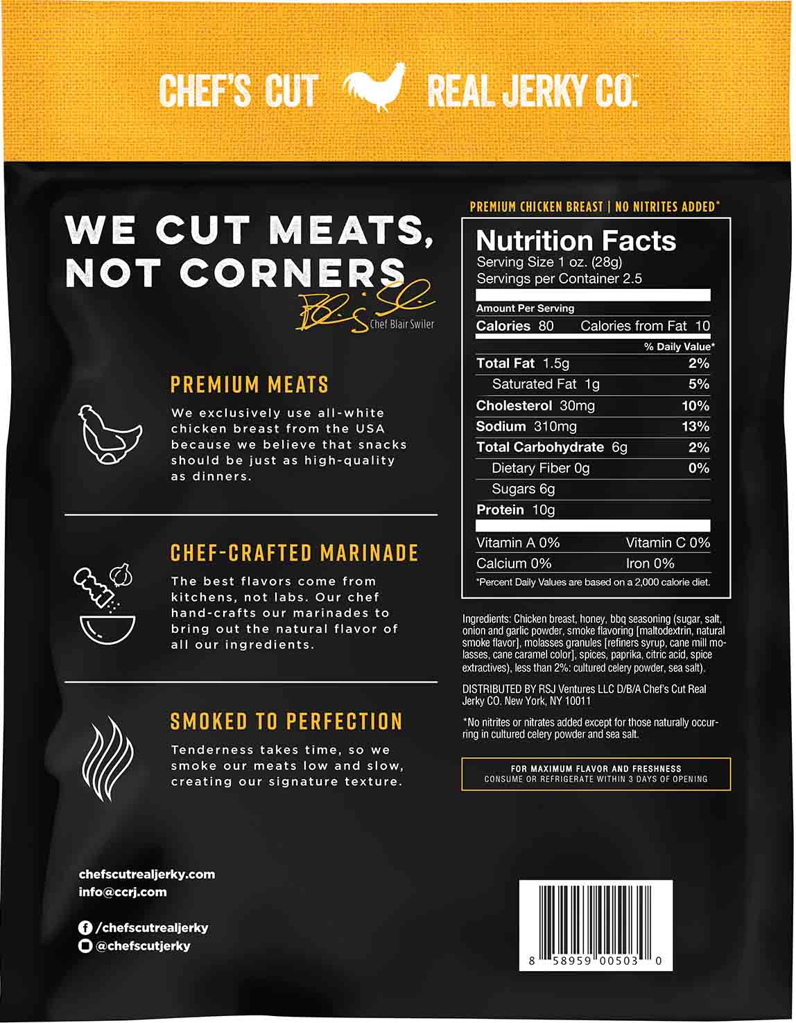 Premium Beef Jerky, Original Recipe – Chef’s Cut Real Jerky Co.™