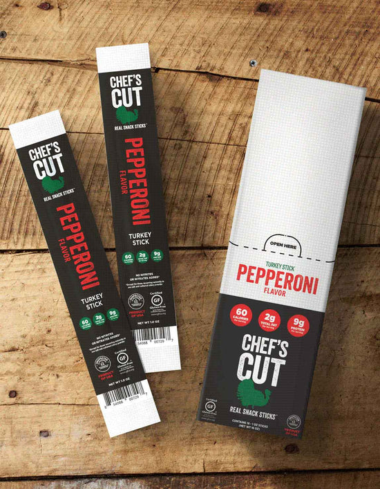 Chef's Cut Premium Turkey Pepperoni Sticks Chef’s Cut Real Jerky Co.™